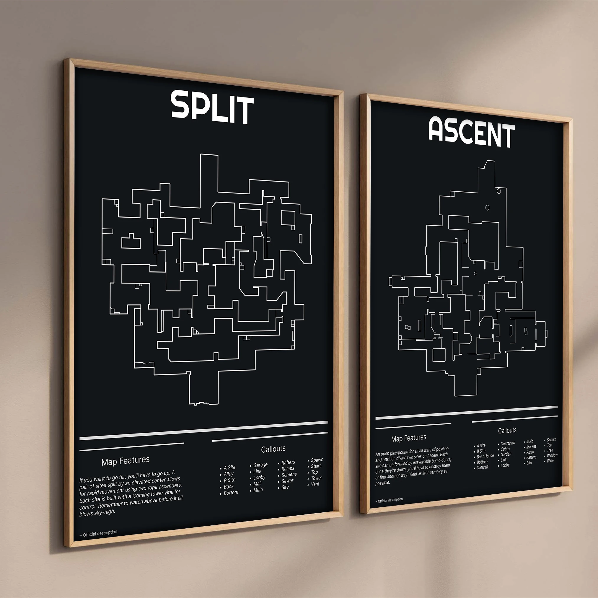 Esports Gaming Poster - レトロ2023ホットゲームヴァロラントマップウォールアートポスター キャンバスプリント ホームデコレーション ゲーミングルームデコレーション eスポーツゲーマー向けセット