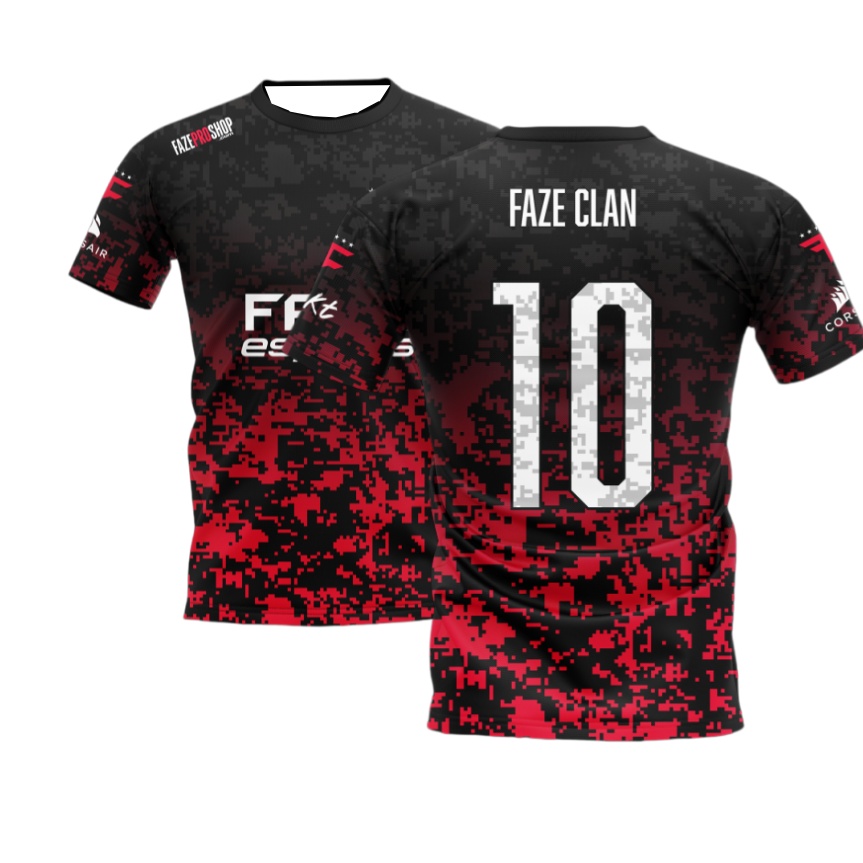 2026年新作FaZe eスポーツジャージ ブラックレッドデ - Esports Gaming Teams のレビューと価格