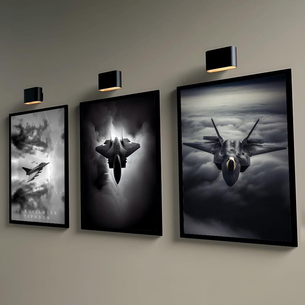 クールな戦闘機ポスター ウォールポスター 自己粘着式 防水  - Esports Gaming Poster のレビューと価格