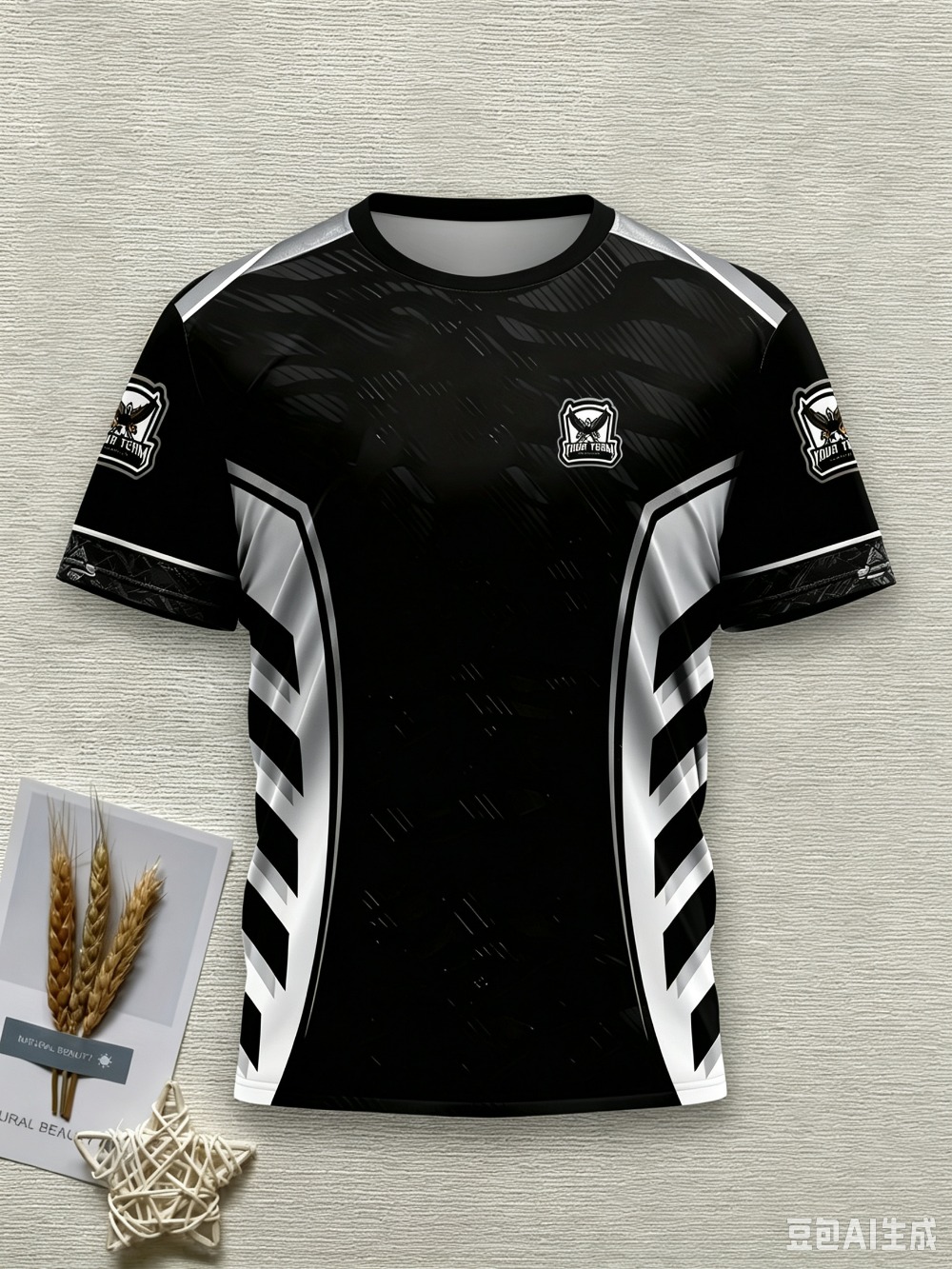 メンズゲーミングeスポーツチームジャージTシャツ、黒・金・白 - Esports Gaming Teams のレビューと価格